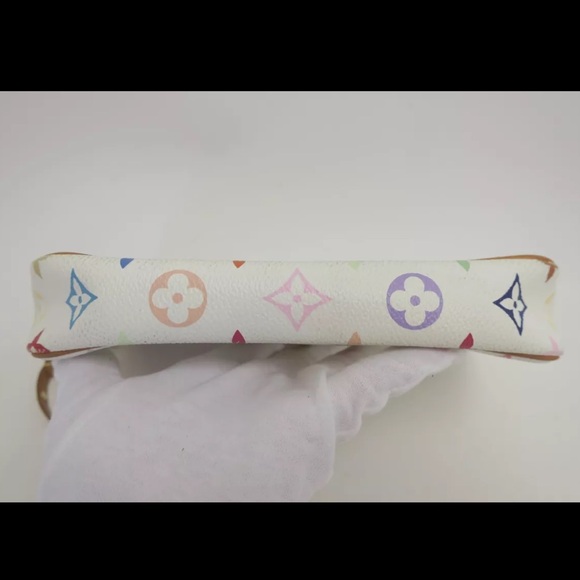 LOUIS VUITTON Murakami Pochette Accessoires Bag White Vintage Y2K RARE - Picture 7 of 16